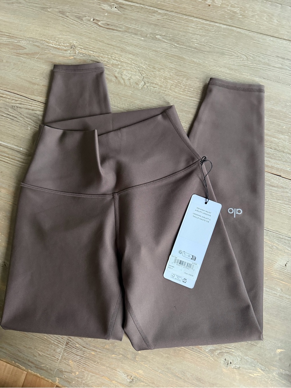 ALO Yoga 7/8 High-Waist Airlift Legging - Espresso size small - Picture 3 of 7